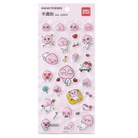 Kakao Friends Anime Hobby Apeach Transparent Sticker Diary Decoration Mobile Phone Stickers Cute Expression Hand Account Collage Label Maker Tape