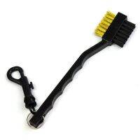 Free shipping Black Golf Club Brush Putter Two Sided Bristle Cleaner Iron Wood Cleaning With Snap Clip Hot Sale