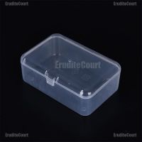 EruditeCourt New Small Transparent Plastic Storage Box clear Square Multipurpose display