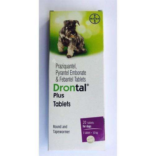 In stock BUY 7 GET 1 FREE BAYER DRONTAL PLUS FLAVOR FOR DOGS DEWORMER