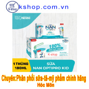 Thùng 24 hộp 180ml Sữa bột pha sẵn Nestle NAN Optipro Kid Cho trẻ từ 1 tuổi