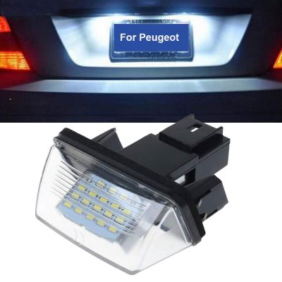 【CW】1PC 12V LED Car Auto License Plate Light Lamp For Peugeot 206 207 306 307 406 407 For Citroen C3 C4 C5 License Number Plate Bulb