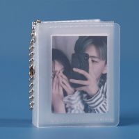 Small Photo Album Mini Photo Card with Keychain Collect Instax Name Card Stickers Holder Portable Keyrings Photo Book 2/3inch  Photo Albums