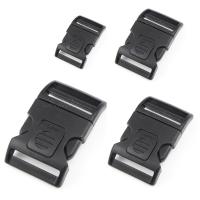 5pcs/pack Black Plastic Side Release Buckles For travel Backpack Luggage Webbing 20mm 25mm 32mm 38mm