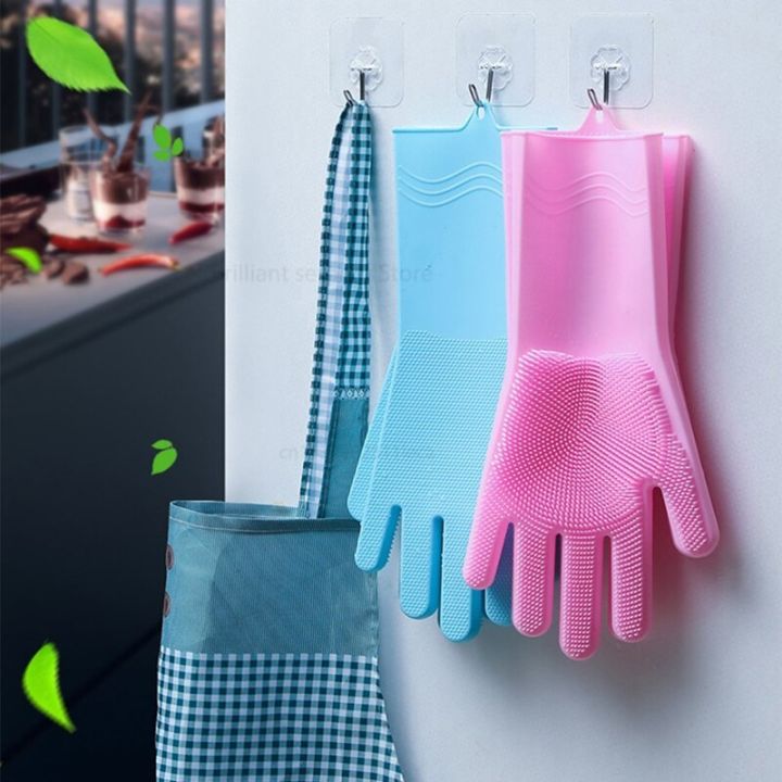 magic-silicone-dishwashing-scrubber-dish-washing-sponge-rubber-scrub-gloves-kitchen-cleaning-gloves-safety-gloves