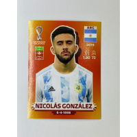 สติ๊กเกอร์สะสม Nicolas Gonzalez ฟุตบอลโลก Worldcup 2022 Argentina ของสะสมทีมฟุตบอล อาร์เจนตินา อาเจนติน่า