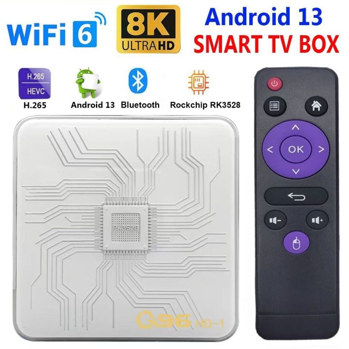 TV Box 4K Smart Media Player 8GB Q96 L1 Network TV Set Top Box Quad Core  Wifi Network Player Video Game Smart TV Box for Android