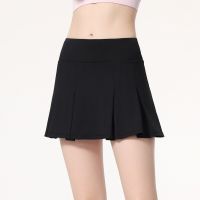 Summer Sports Skirt Womens Running Breathable Anti glare A-line Fitness Badminton Skirt Training Skirt Tennis Skirt