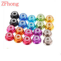 2-10pcs อลูมิเนียมหน้าแปลนล็อค NUT M2 M2.5 M3 M4 M5 M6 M8 สีสัน Anodized อลูมิเนียมไนลอนใส่ล็อค NUT-zaldfjgnsdg