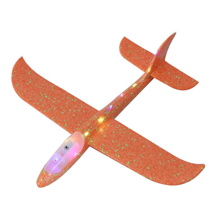 Senia 48CM with Lamp DIY Hand Throw Flying Glider Planes Foam Aeroplane