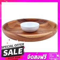 ส่งฟรี ส่งเร็ว ชุดเสิร์ฟ CHIP &amp; DIP BOWL ACAZIA ส่งจาก กทม.