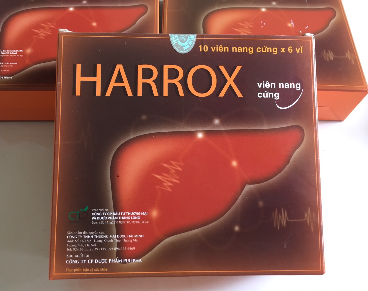 HARROX hộp 60 viên giúp tăng cường chức năng gan giải độc gan hiệu quả