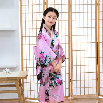 Hán phục chân váy kèm áo kimono hoa anh đào TK3107  Happyshop