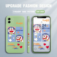 เคสโทรศัพท์ Samsung Galaxy A04 Samsung A04เคส Aamsunga04ใหม่ลายการ์ตูนโดราเอมอนรูปแมวอะนิเมะดีไซน์ด้านข้างขอบสี่เหลี่ยมปลอกซิลิโคนของเหลวคลุมทั้งหมดเคสป้องกันทนแรงกระแทกกล้อง