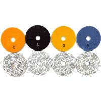 4 Inch 4 Step Polishing Pads Flexible Diamond For Marble Granite Ceramic Tile Concrete Free Shipping 4PCS/8PCS