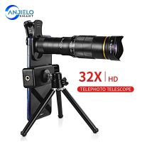 32X Super Telephoto for Smartphone Mobile Phone Camera Lens 4K Zoom Monocular Telescope Camping Optical HD Long Range Powerful