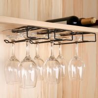 Metal Wine Glass Rack Goblet Hanging Holder Stemware Storage Organizer Wine Glass Rack Paper Holder Home Kitchen Bar Accessories