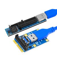 Mini PCIE ไปยัง PCI-E ไรเซอร์การ์ดสล็อต X4พอร์ตอะแดปเตอร์ชิ้นเชื่อมต่อการ์ดจอกับ USB3.0 60ซม. สายพ่วง PCI Express Riser