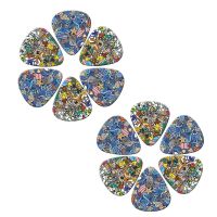 SOACH 10Pcs/lot 0.71Mm 0.46 1.0 Thickness Cartoon Graffiti Guitar Picks Pattern Guitar Paddles Parts Guitar Accessories pick