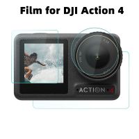 กระจกเทมเปอร์สำหรับ DJI Action 4ฟิล์มป้องกันรอยขีดข่วนป้องกันเลนส์สำหรับ DJI Osmo Action 4อุปกรณ์ป้องกันหน้าจอกล้อง