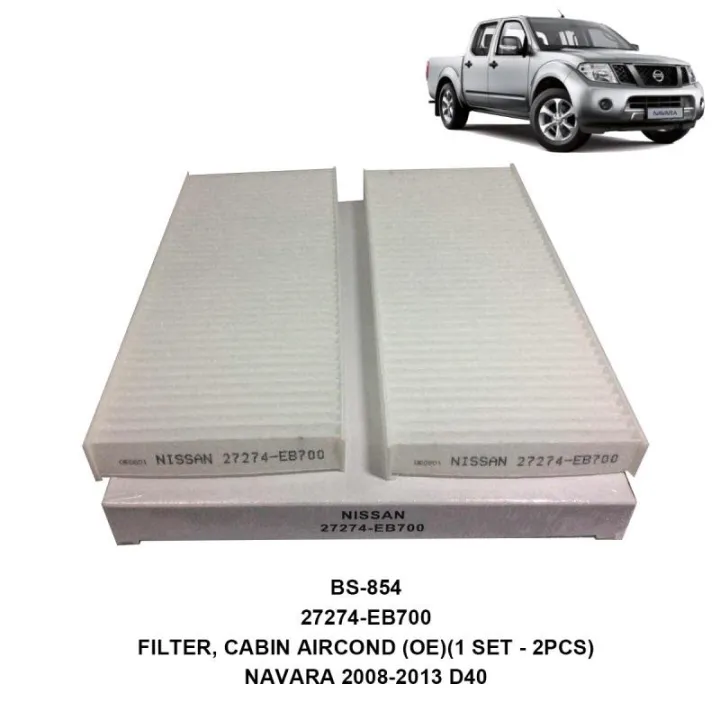 27274EB700 FILTER, CABIN FILTER (AIRCOND FILTER) FOR NISSAN NAVARA D40 Lazada