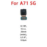 【✲High Quality✲】 anlei3 กล้องด้านหลังด้านหน้าสำหรับ A71 Samsung Galaxy A715โมดูลกล้องหันหน้าหลักสายเคเบิลงอได้อะไหล่สำรอง