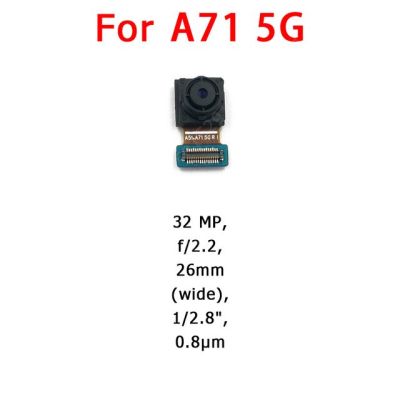 【✲High Quality✲】 anlei3 กล้องด้านหลังด้านหน้าสำหรับ A71 Samsung Galaxy A715โมดูลกล้องหันหน้าหลักสายเคเบิลงอได้อะไหล่สำรอง