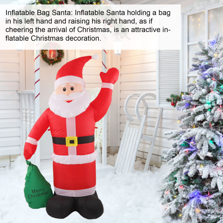 Ông già Noel trang trí Giáng sinh bơm hơi dày Inflatable Santa ...