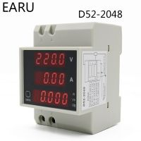 Digital Energy Meter Din Rail LED Active Power Factor Multi-Functional Power Meter โวลต์มิเตอร์แอมมิเตอร์แรงดันไฟฟ้า Ampere Tester DIY