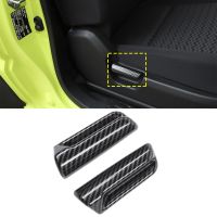 Car Inner Seat Backrest Adjustment Decorative Cover Trim For Suzuki Jimny 2019 2020 2021 2022 JB74 Accessories ABS Carbon Fiber