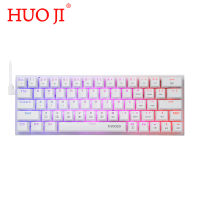 HUO JI E-YOOSO Z-22 60 Mechanical Gaming Keyboard 63 Key Type-C Wired Keyboards RGB Backlit for Laptop Computer PC