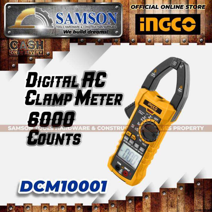 INGCO 1000Amp AC Digital Clamp Meter (DCM10001) *SAMSON TOOLS* Lazada PH