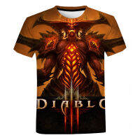 Popular games Diablo Men and Women Universal Summer Casual Style 3D Printing Men Women Tops Casual O-Neck Hoodie Tops Unisex