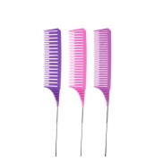 3Pcs Fine-Tooth Comb Metal Pin Anti