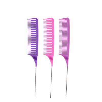 3Pcs Fine-Tooth Comb Metal Pin Anti-Static Hair Style Rat Tail Comb Hair Edge Styling Hairdressin Beauty Tools