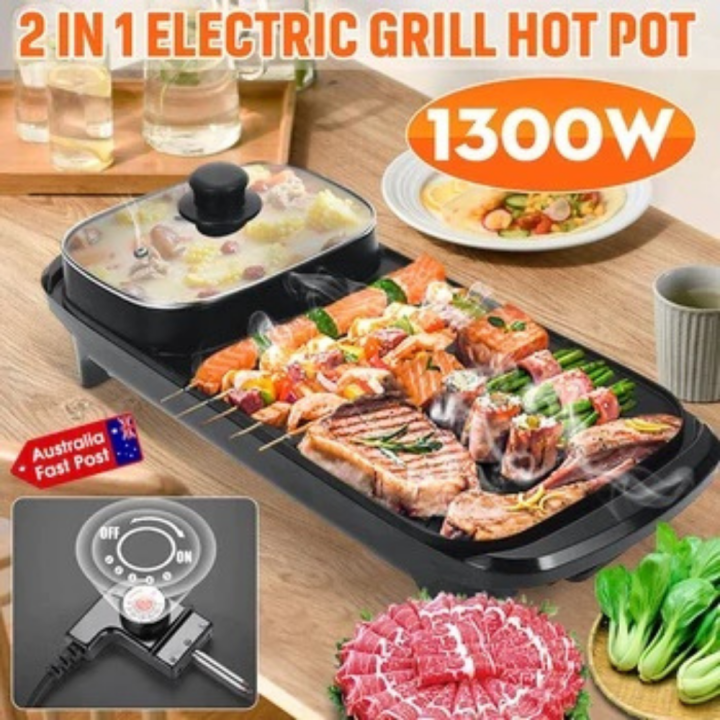 2 in 1 Samgyupsal Grill with Oil Drain Lazada PH