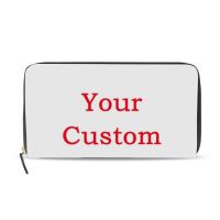 Personalized Custom Pattern Wallet PU Leather Credit Cards Case Bag Zipper Picture Print Fashion Women Wallet Card Holder Bag