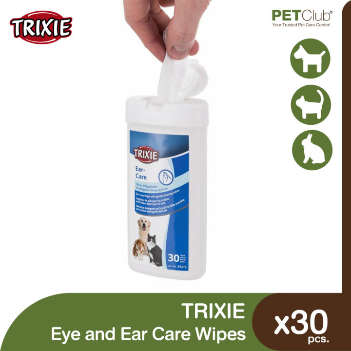 petclub-trixie-eye-amp-ear-care-wipes-ผ้าเช็ดทำความสะอาดตาและหู-30ชิ้น