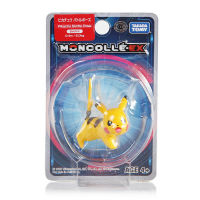 Takara Tomy Pokemon Moncolle-EX Sun Moon 4ซม. มินิของเล่นคอลเลกชันรูป Pikachu Battle Pose ใหม่ในกล่อง968443