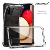 LEEWINDA สำหรับ Samsung Galaxy A02S M02S F02S เคสโทรศัพท์สำหรับ Samsung A02 M02 A022กรณีกันกระแทกกันชนซิลิโคนใสฝาครอบด้านหลัง