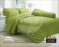 Tulip Duvet cover ปลอกผ้านวมทิวลิป ขนาด 6 ฟุต (90" X 100") สีเขียว Light Green