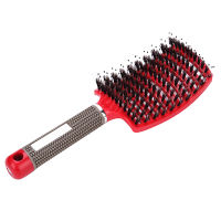 Girls hair scalp massage comb comb bristly nylon womens wet curly hair scattered hair brush salon hair styling tool