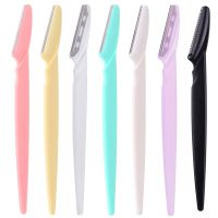 7pcs Eyebrow Trimmer Makeup Tools Safe Eye Brow Razor Face Body Hair Removal Shaver Blades Woman Eyebrows Shaping Knife