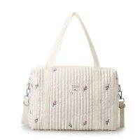 hot！【DT】■✵  Korean Large-capacity Diaper Storage Organizer Large Handbags Mother Baby Floral Messenger