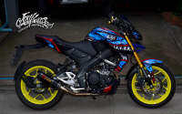 สติ๊กเกอร์ Full Body ลาย ฉลาม เต็มคัน รถรุ่น YAMAHA MT 15