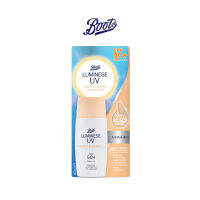 Boots Luminese Uv Protect &amp; Coverage Spf50+ Pa++++ บู๊ทส์ ลูมิเนส ยูวี โพรเทค แอนด์ คัฟเวอร์เรจ เอสพีเอฟ50+ พีเอ++++ 40มล.