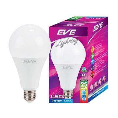 "ถูกชัวร์"หลอดไฟ LED 25 วัตต์ Daylight EVE LIGHTING รุ่น A95 E27*ส่งด่วนทุกวัน*