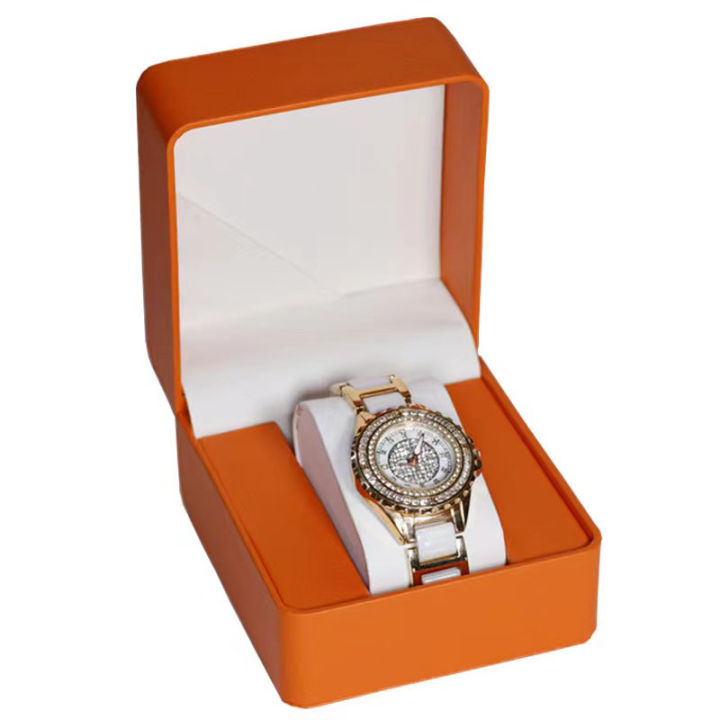 พร้อมส่ง-กล่องใส่นาฬิกา-กล่องนาฬิกา-watch-box-กล่องหนังนาฬิกา-leather-watch-box-กล่องของขวัญ