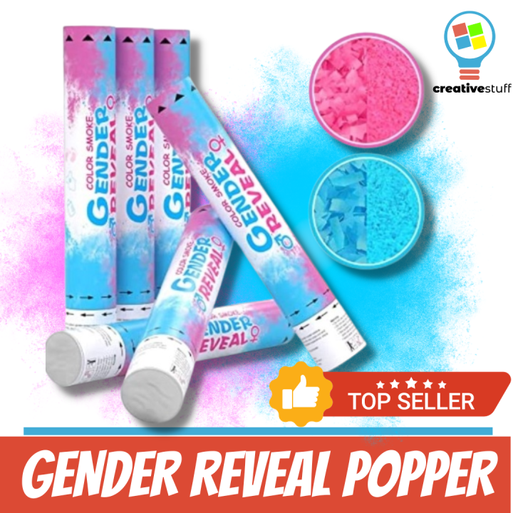 Gender Reveal Smoke Bomb, Gender Reveal Popper , Gender Reveal Confetti