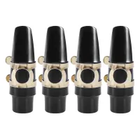 Alto Sax Saxophone Mouthpiece Plastic with Cap Metal Buckle Reed Mouthpiece Patches Pads Cushions